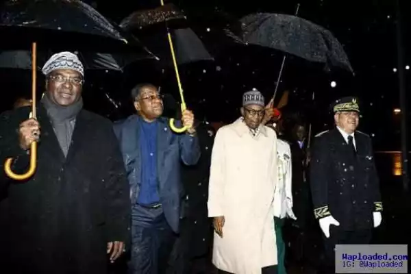 Photos: Buhari Arrives France Ahead Of Plenary Session Of The European Union